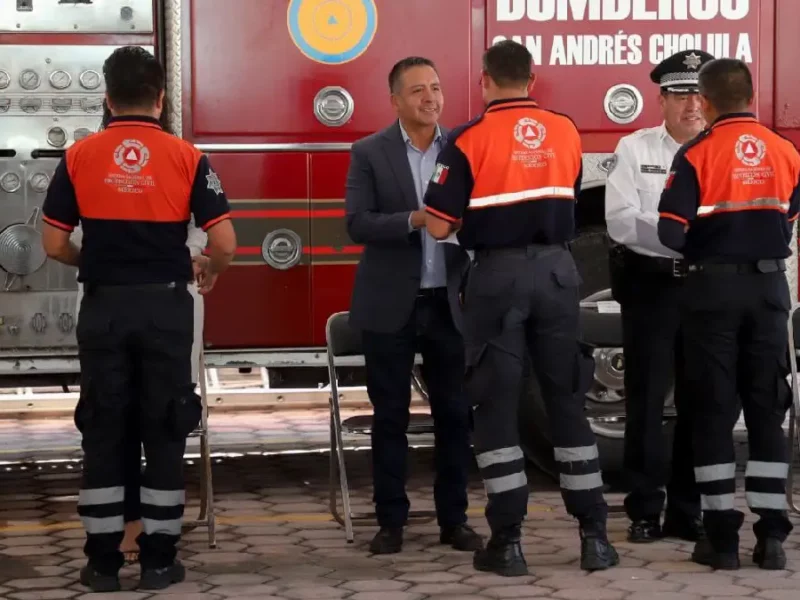 Reconoce Gobierno de San Andrés Cholula a las y los bomberos en su día