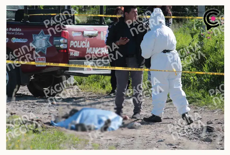 Encuentran el cuerpo de un hombre baleado en terrenos de San Andrés Cholula