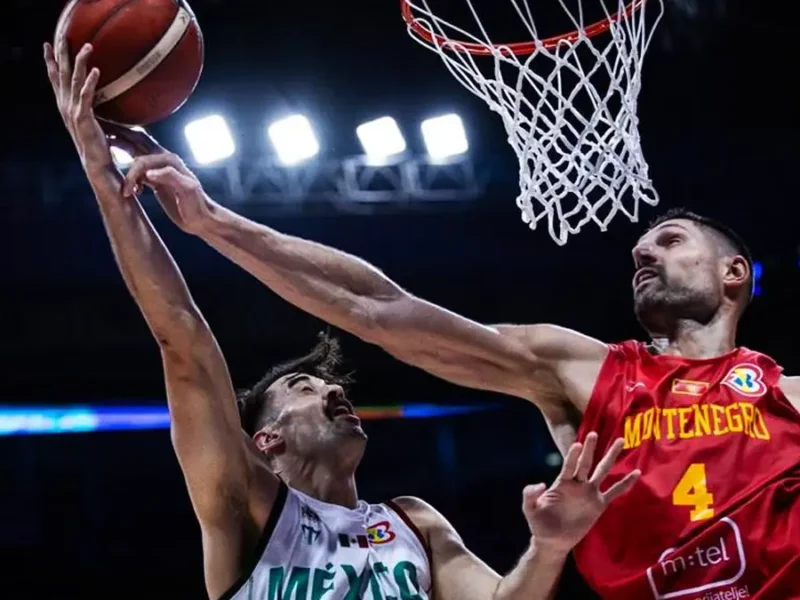 México pierde en su presentación ante Montenegro en el Mundial de Basquetbol 