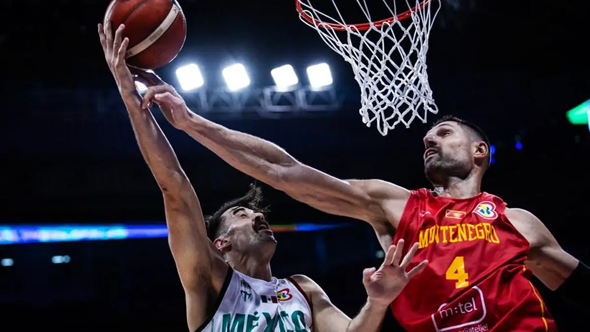 México pierde en su presentación ante Montenegro en el Mundial de Basquetbol 