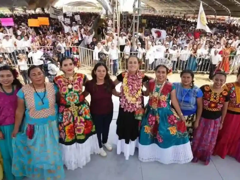 ‘’El Tren Transístmico no solamente va a generar empleo, sino bienestar_ Claudia Sheinbaum desde el Istmo de Tehuantepec en Oaxaca