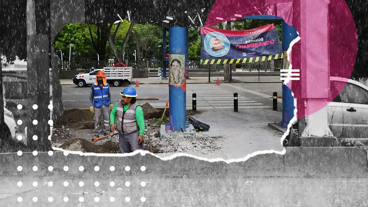 Lluvias retrasan retiro del puente peatonal de Plaza Dorada 