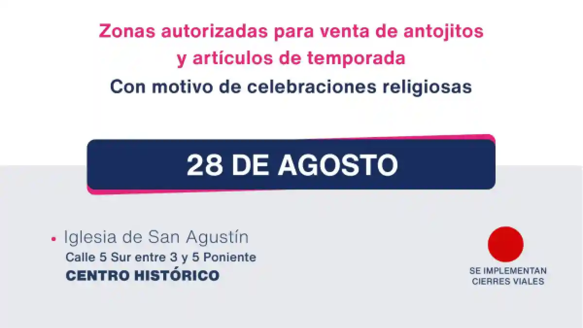 Gobierno Municipal garantiza el orden y seguridad en festividad de San Agustín