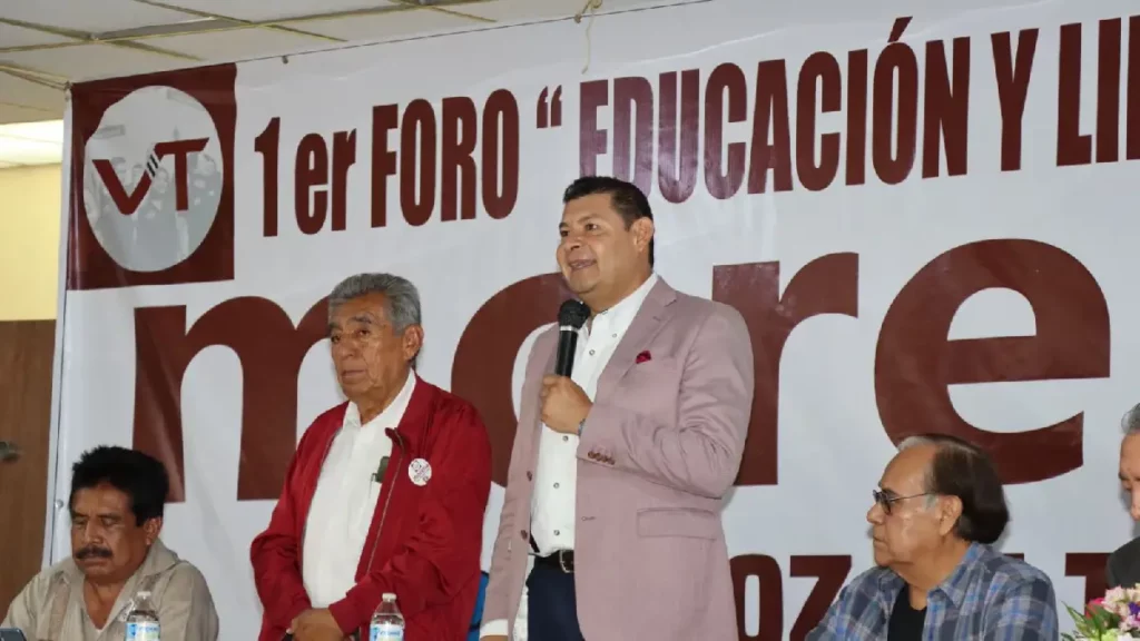 Formación integral, incluyente y de calidad, objetivos de política educativa, afirma Alejandro Armenta
