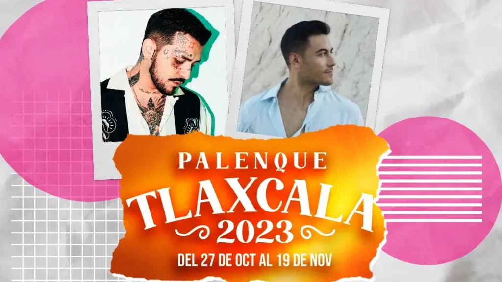 Este es el cartel oficial del Palenque de la Feria de Tlaxcala 2023