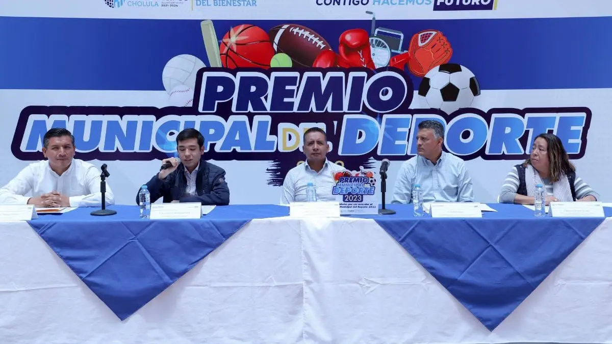 Presenta el Ayuntamiento de San Andrés Cholula, la convocatoria del Premio Municipal del Deporte