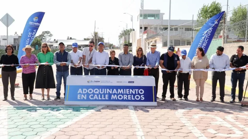 Inaugura Mundo Tlatehui obras en la delegación Atlixcáyotl y San Bernardino Tlaxcalancingo