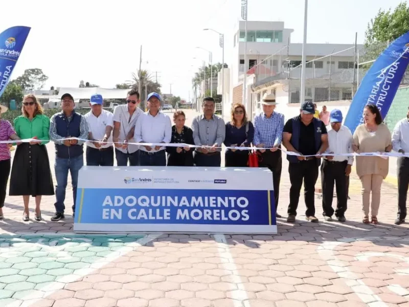 Inaugura Mundo Tlatehui obras en la delegación Atlixcáyotl y San Bernardino Tlaxcalancingo