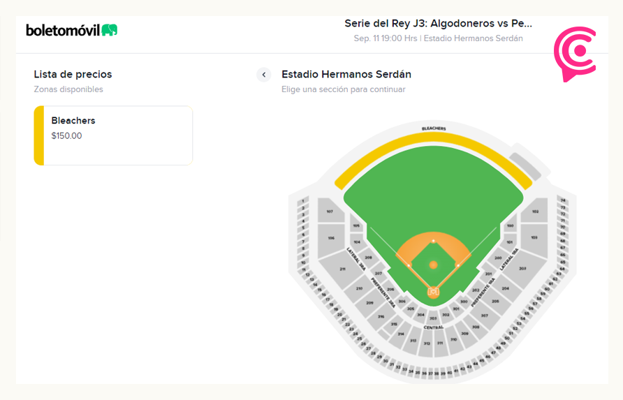 Boletos del Pericos de Puebla vs Algodoneros se acaban en 10 minutos.