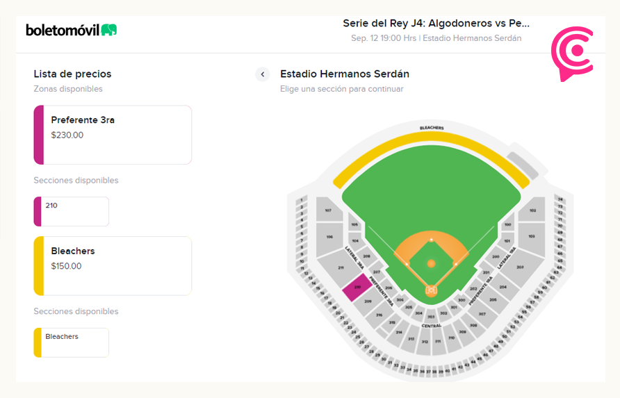 Boletos del Pericos de Puebla vs Algodoneros se acaban en 10 minutos.