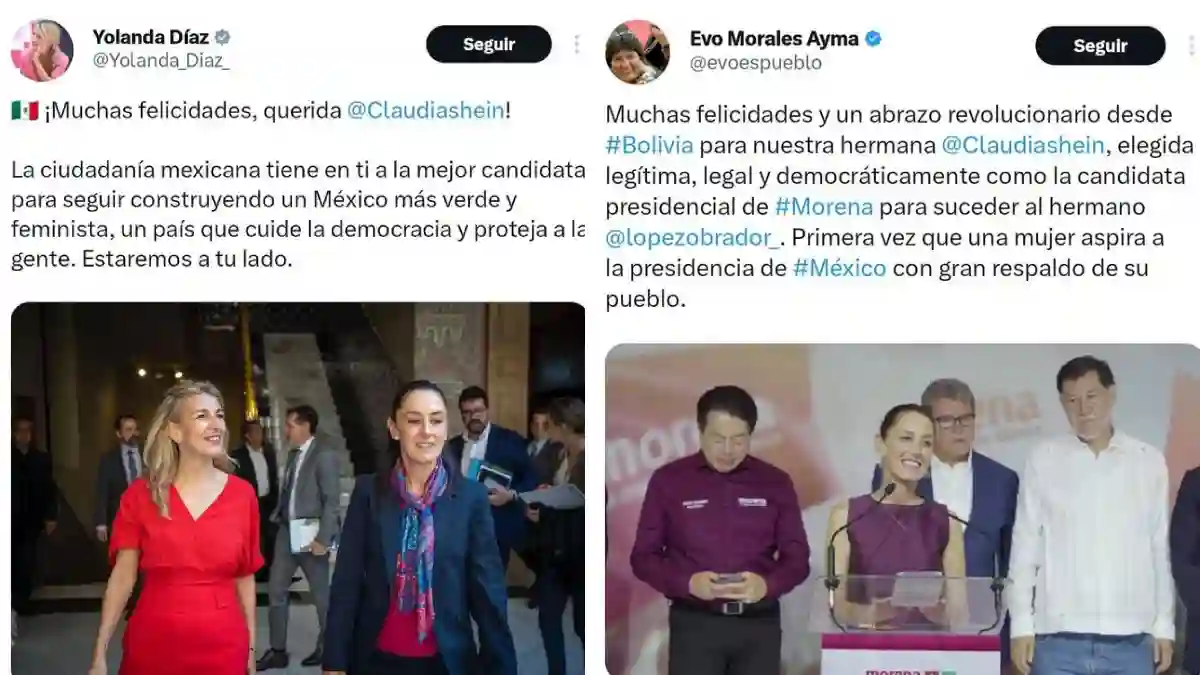 Comunidad política internacional felicita a la dra. Claudia Sheinbaum por su elección como coordinadora de la defensa de la transformación