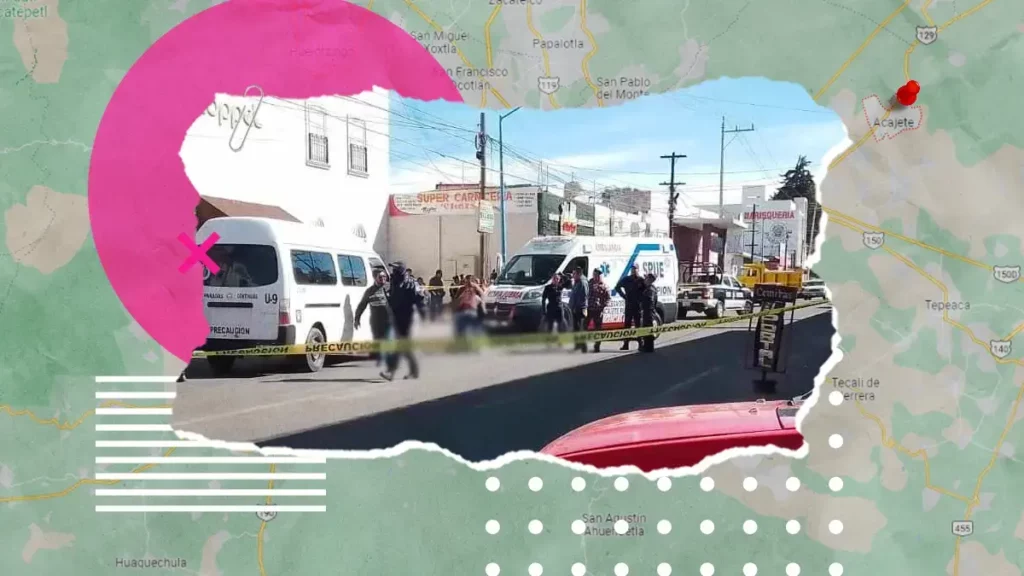 Hombre muere atropellado cerca de un mercado en Acajete