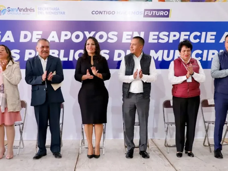 Otorga Mundo Tlatehui apoyos en especie a escuelas públicas de San Andrés Cholula