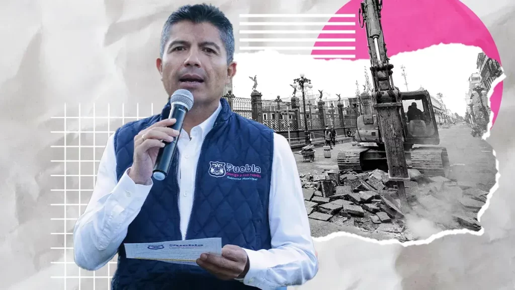 Eduardo Rivera niega que lajas retiradas de la 16 de Septiembre sean históricas