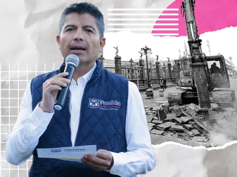 Eduardo Rivera niega que lajas retiradas de la 16 de Septiembre sean históricas