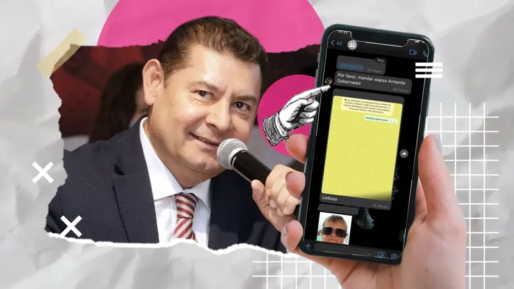 Ahora promocionan a Alejandro Armenta en Whatsapp de Derecho de la BUAP