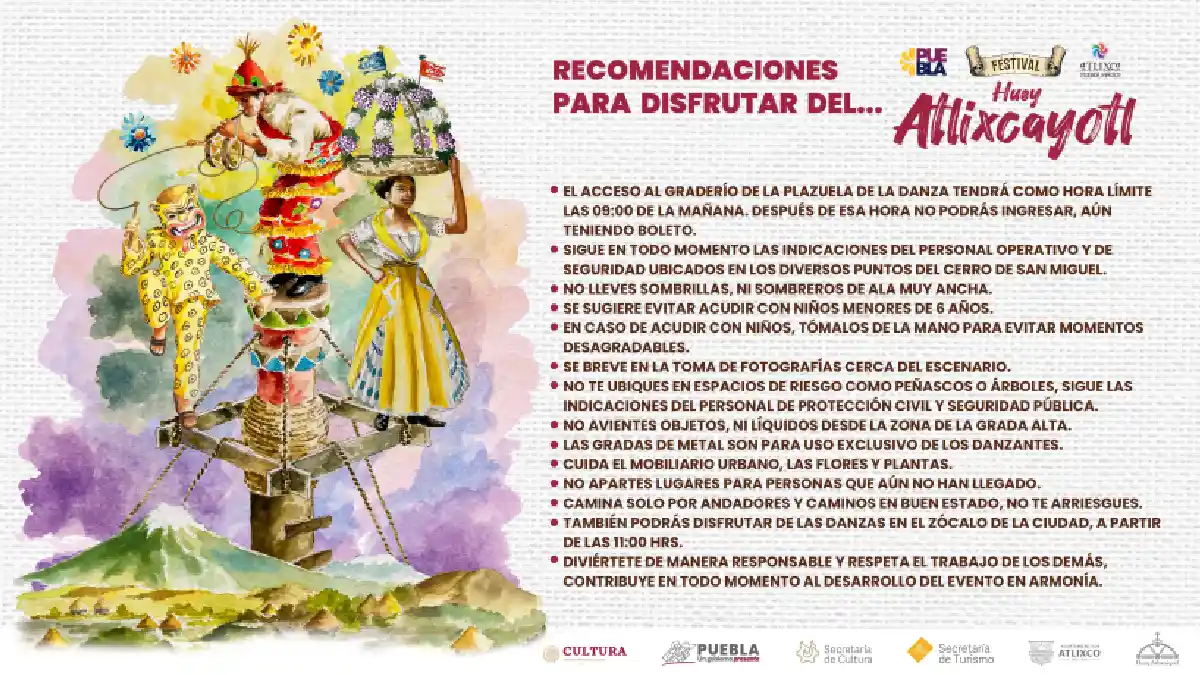 Disfruta del Festival Huey Atlixcáyotl 2023 siguiendo estas recomendaciones