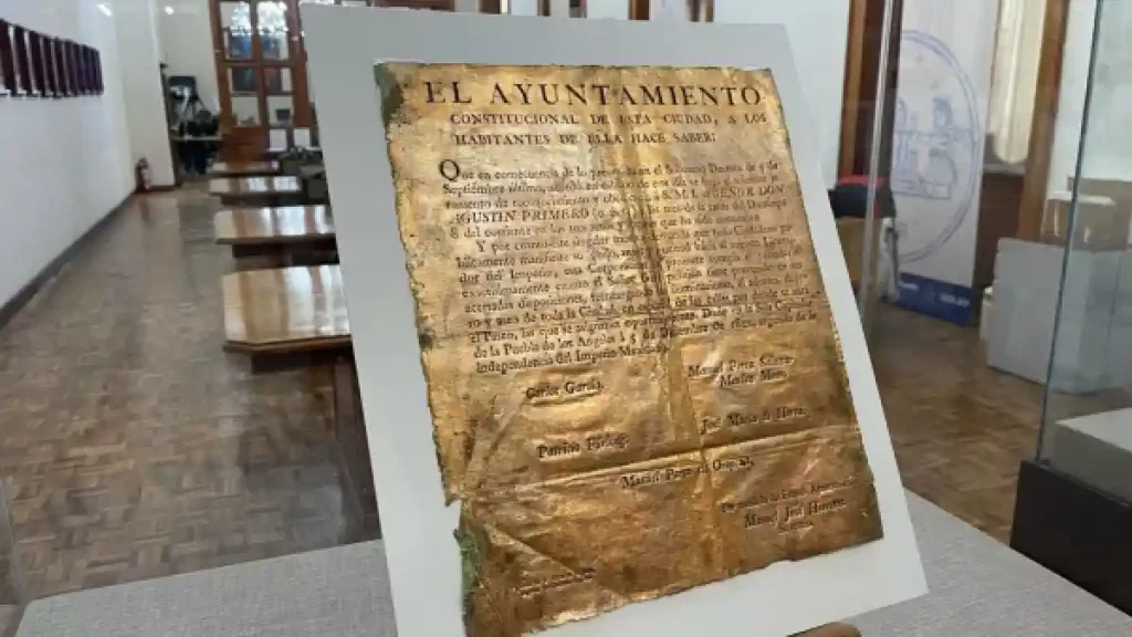 Lista la exposición de documentos históricos “De la Independencia al Primer Imperio de México”