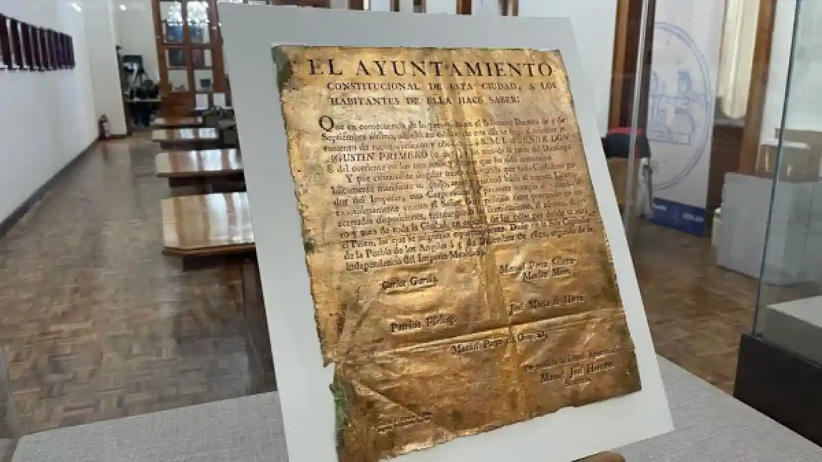 Lista la exposición de documentos históricos “De la Independencia al Primer Imperio de México”