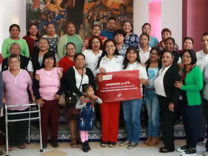 Ariadna Ayala cumple propuesta y aumenta apoyos económicos a casas de salud de Atlixco en un 67 por ciento