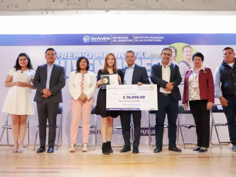 Galardona Mundo Tlatehui a las y los ganadores del Premio Municipal de las Juventudes