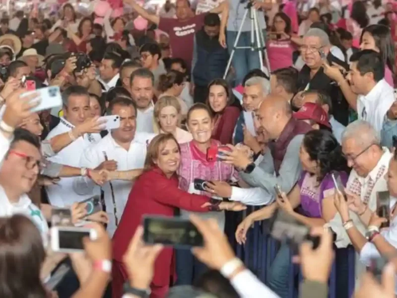 ''Esta es una revolución pacífica que va caminando y no se puede parar'': Claudia Sheinbaum suma el apoyo de líderes en Tlaxcala a favor de la 4T