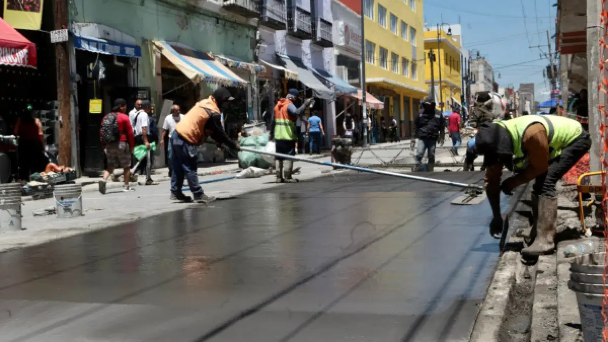 Concluye rehabilitación del drenaje y se instala concreto hidráulico en obras del centro histórico