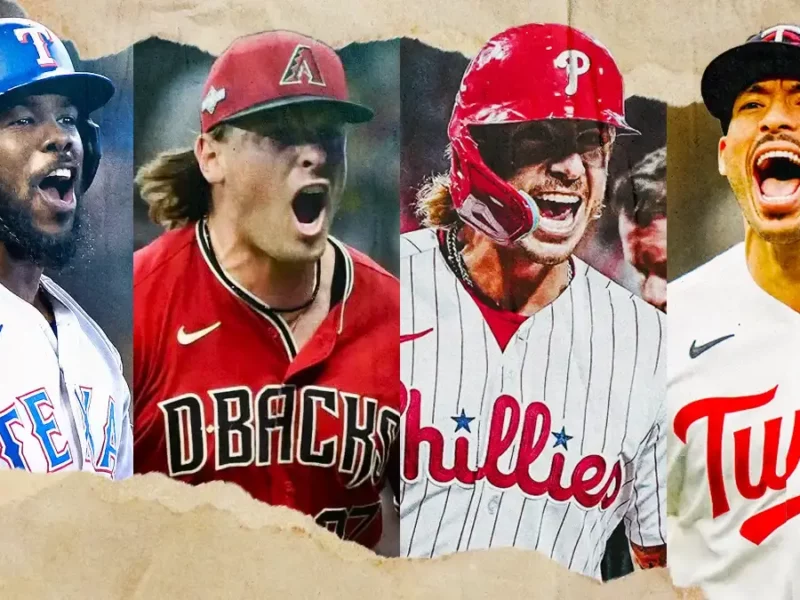 Rangers, Arizona, Phillies y Twins avanzan a la Serie Divisional de las Grandes Ligas