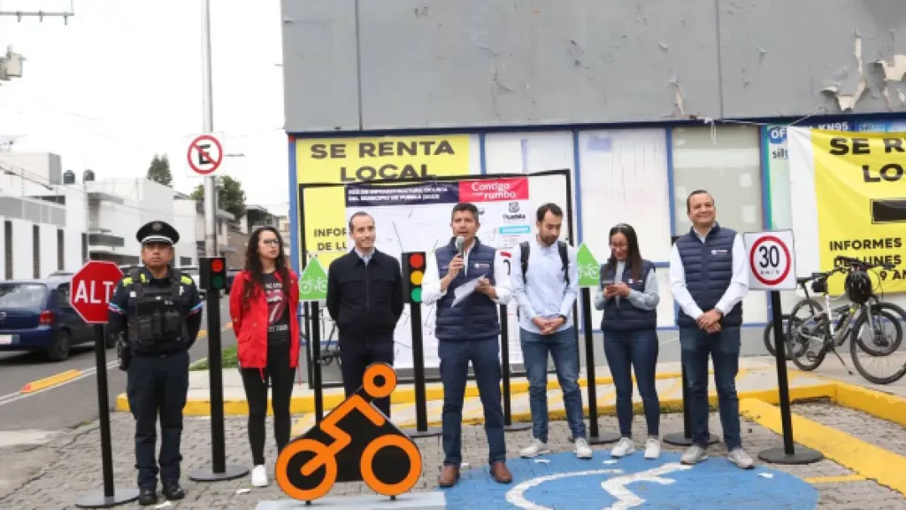 Ayuntamiento de Puebla entregó 15 kilómetros nuevos de infraestructura ciclista