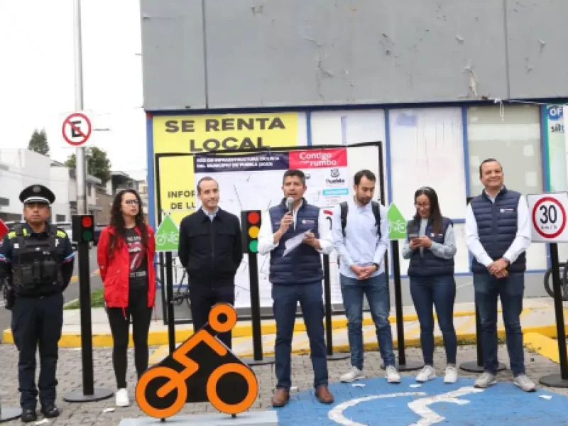 Ayuntamiento de Puebla entregó 15 kilómetros nuevos de infraestructura ciclista