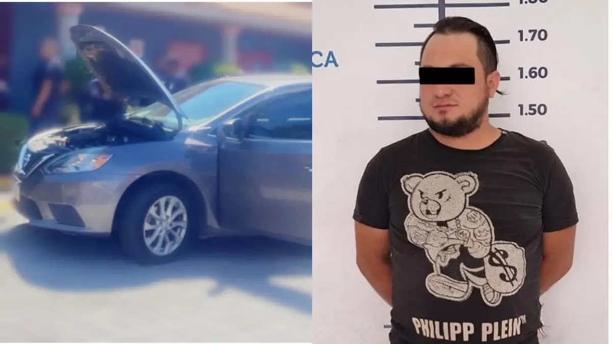 Recupera Policía de San Andrés Cholula vehículo con reporte de robo; hay un detenido