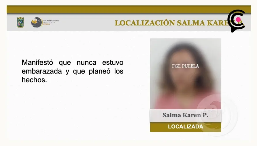 Salma Karen N. fingió su embarazo y desaparición en Puebla