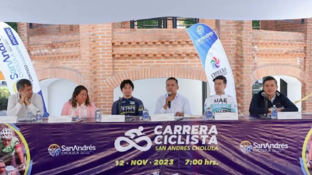 Presenta Mundo Tlatehui la Carrera Ciclista San Andrés Cholula 2023