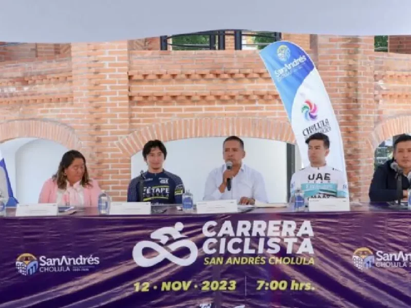 Presenta Mundo Tlatehui la Carrera Ciclista San Andrés Cholula 2023