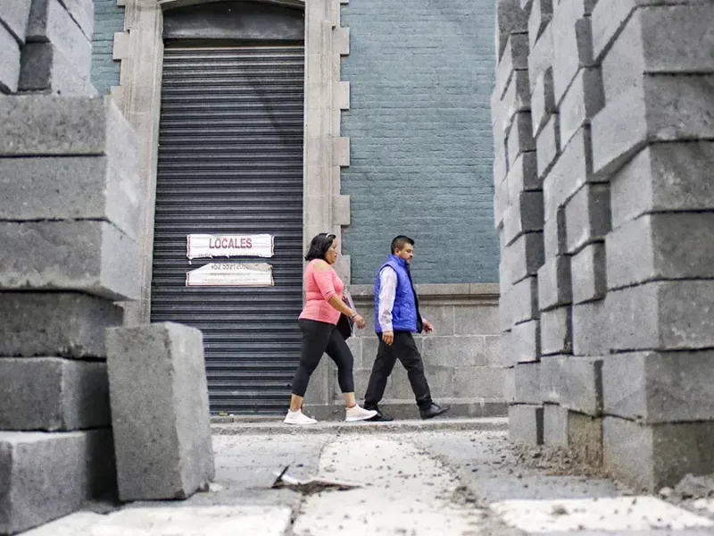 Infraestructura reconoce quejas por obras en calles del Centro de Puebla