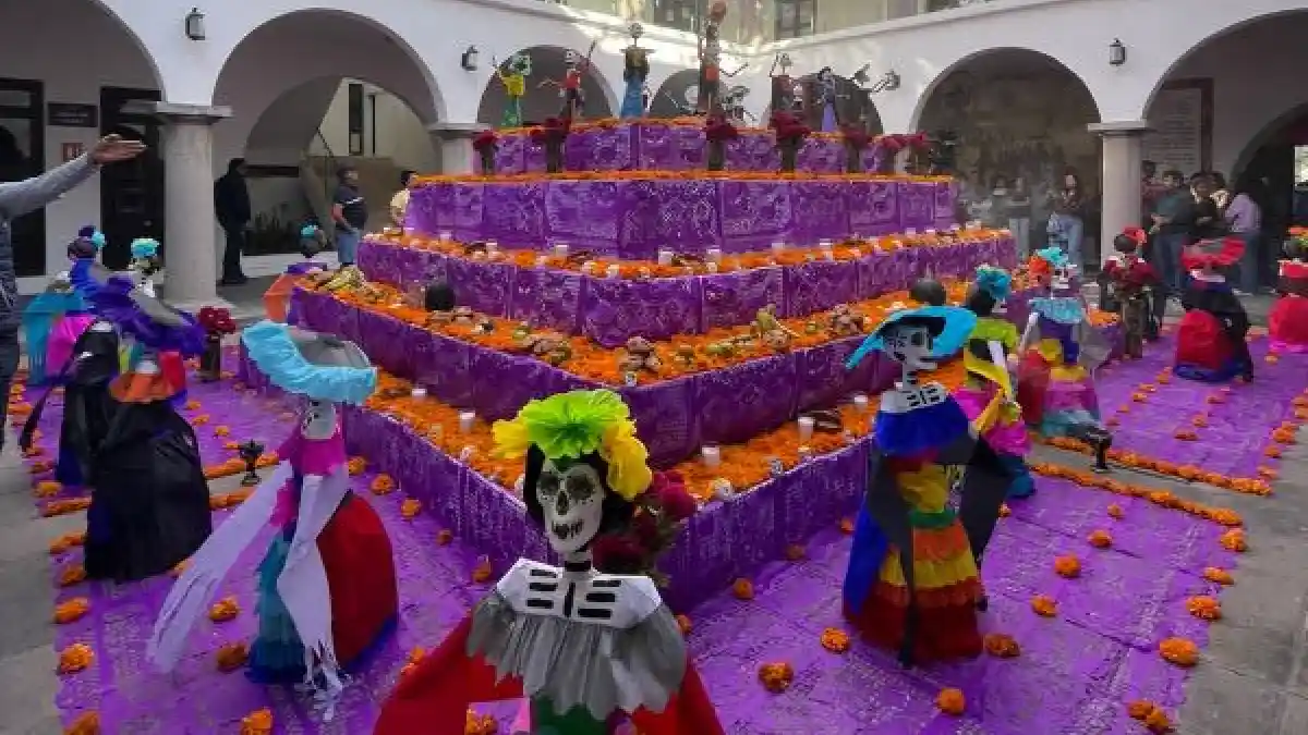 Participa San Pedro Cholula en el Corredor Metropolitano de Ofrendas