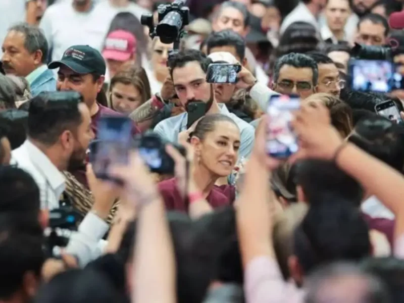 Nosotros luchamos porque sea el México de las mujeres, de la honestidad, de la prosperidad y del bienestar: Claudia Sheinbaum defiende la 4T junto a militantes de Baja California