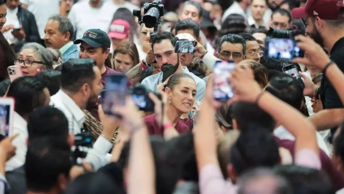 Nosotros luchamos porque sea el México de las mujeres, de la honestidad, de la prosperidad y del bienestar: Claudia Sheinbaum defiende la 4T junto a militantes de Baja California