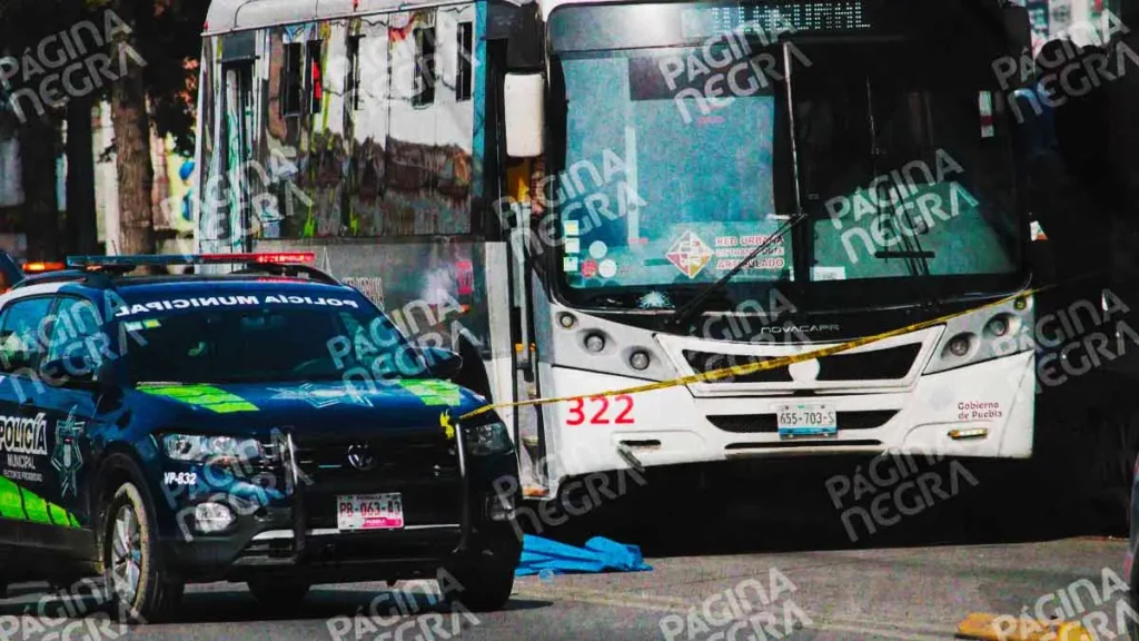 Mujer muere atropellada por una unidad de la RUTA sobre la 11 Sur en Puebla