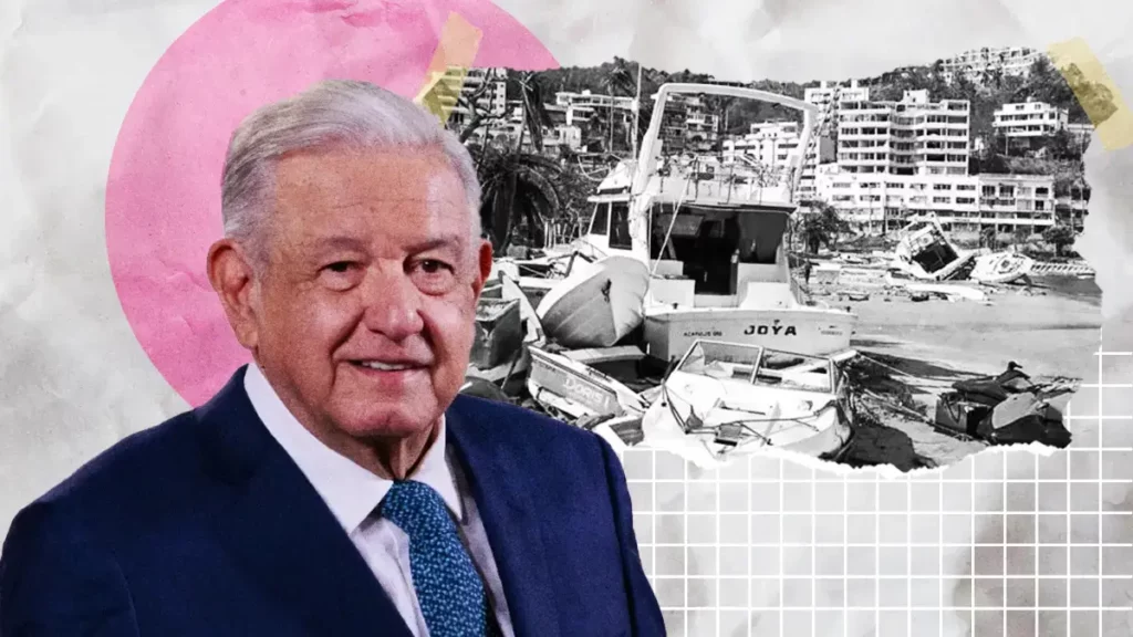 AMLO ordena estímulos fiscales para damnificados del huracán Otis