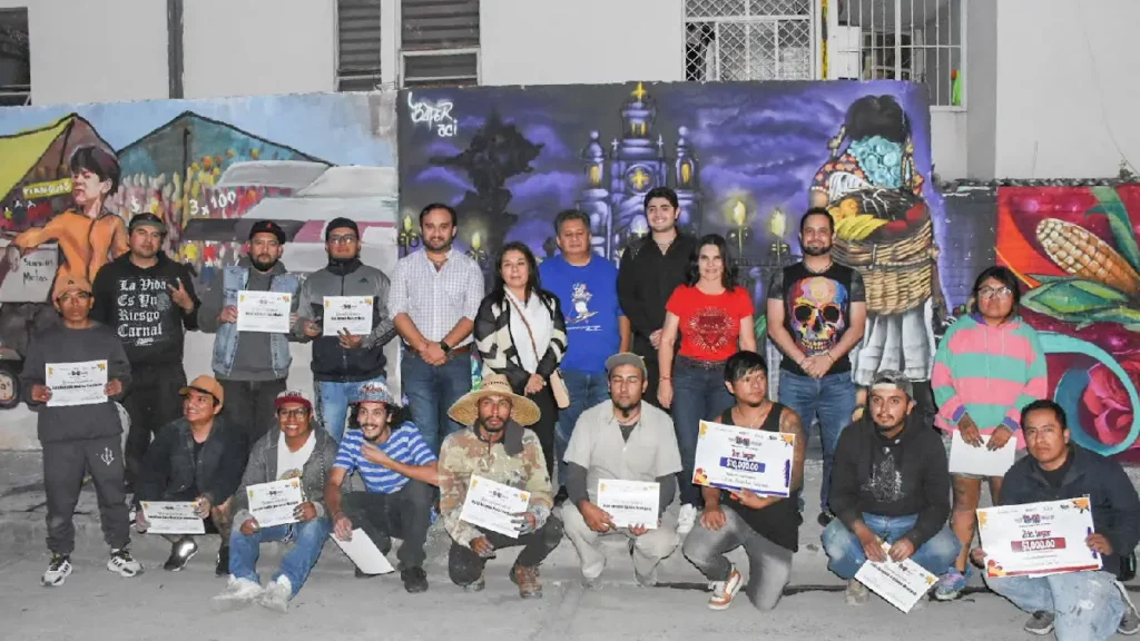 Lugares turísticos y tradiciones quedaron plasmados con el concurso de muralismo “RenovAR-TExmelucan”