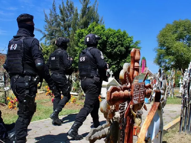 Implementa Policía de San Andrés Cholula Operativo Todos Santos 2023