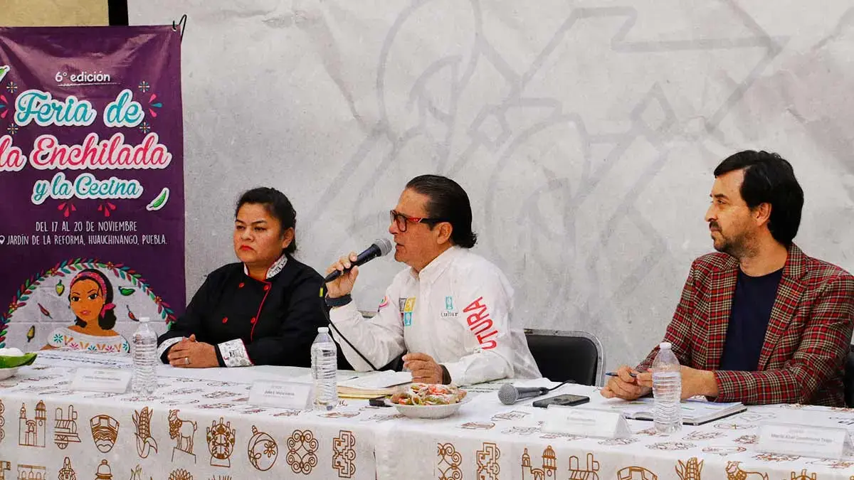 Anuncian sexta edición de la Feria de la Enchilada y la Cecina en Huauchinango