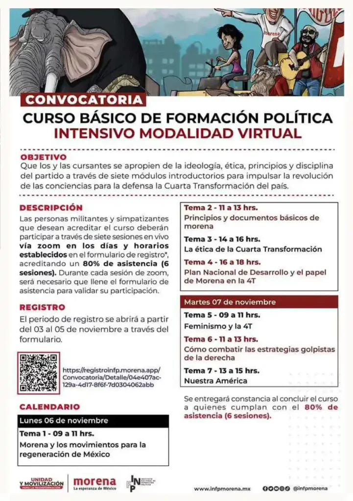 Morena Puebla anuncia curso intensivo virtual para aspirantes de la 4T