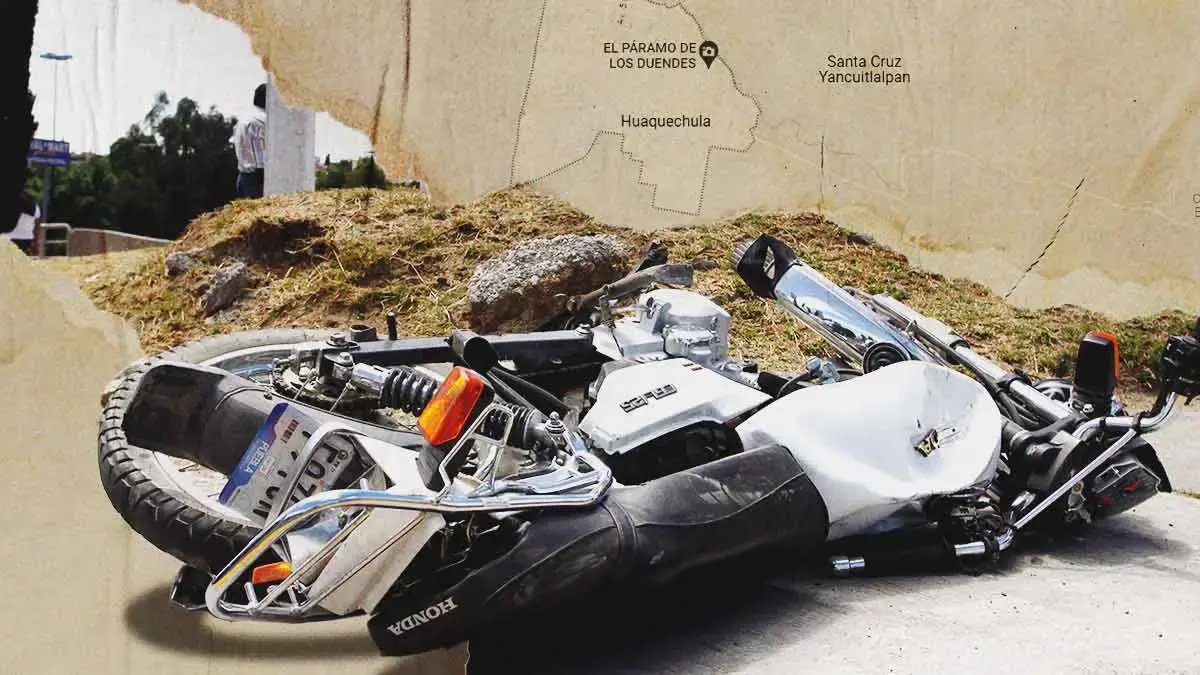 Joven motociclista murió al ser impactado por una camioneta en Huaquechula
