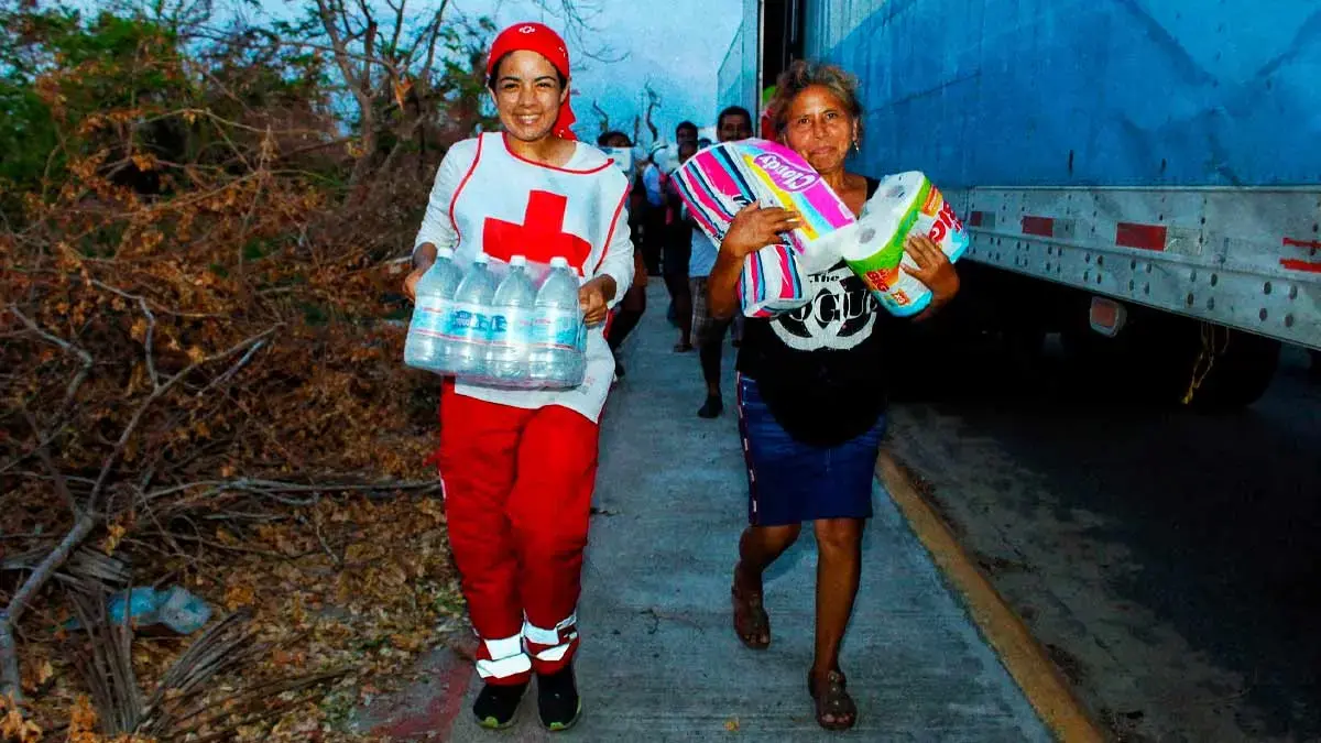 Cruz Roja Puebla recaudó más de mil toneladas de víveres para Guerrero