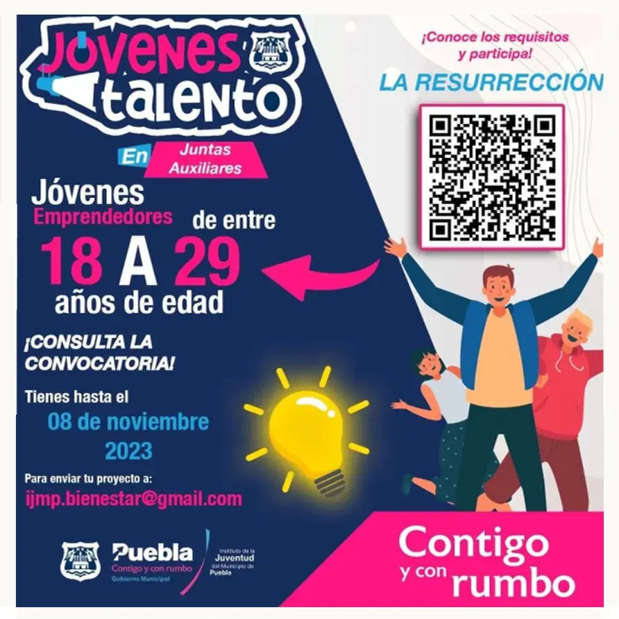 Ayuntamiento de Puebla invita a habitantes de La Resurrección a participar en 'Jóvenes Talento'