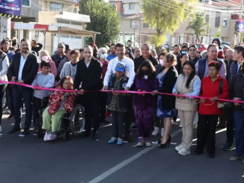 Gobierno Municipal de Puebla entrega tres calles rehabilitadas al sur de la ciudad