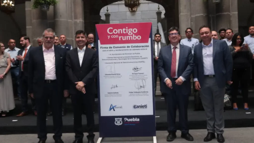 Ayuntamiento de Puebla e Industria Nacional de Telecomunicaciones unen esfuerzos por el retiro del cableado en desuso