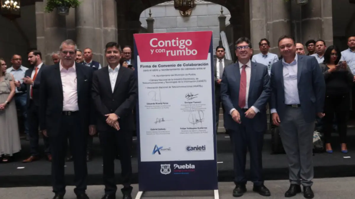 Ayuntamiento de Puebla e Industria Nacional de Telecomunicaciones unen esfuerzos por el retiro del cableado en desuso